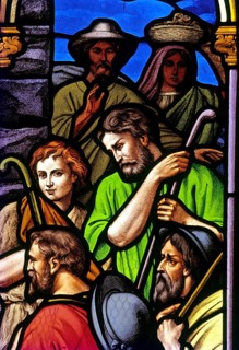 Stained glass window in All Saints Church established in 1854 in Coonoor, Nilgiris, Tamil Nadu, South India, India, Asia