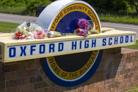 Oxford, Michigan USA, 11 June 2022, Hundreds rallied for tighter gun control laws in the town where four students were shot and killed at Oxford High School in November 2021. It was one of many rallie...