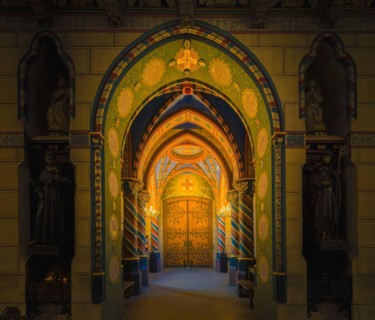 Archway, St. Marys Basilica, St. Marys Basilica, Kevelaer, North Rhine-Westphalia, Germany, Europe