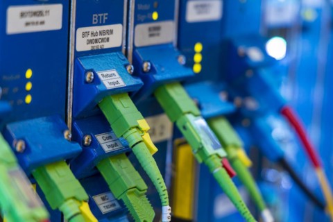 Distribution cabinet of a technical service provider for internet, high-tech, Stuttgart, Baden-Wuerttemberg, Germany, Europe