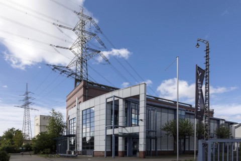 Recklinghausen transformer station, heritage-protected building, Route der Industriekultur and is both a transformer station and a museum, Museum Strom und Leben, Recklinghausen, North Rhine-Westphali...