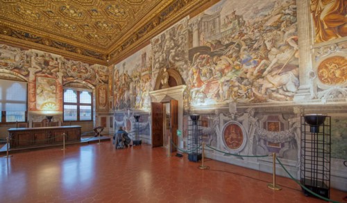 Palazzo Vecchio Interior Florence Tuscany Italy
