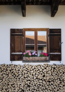 View of a farmhouse in Bavaria, Baiernrain, Germany, Europe
