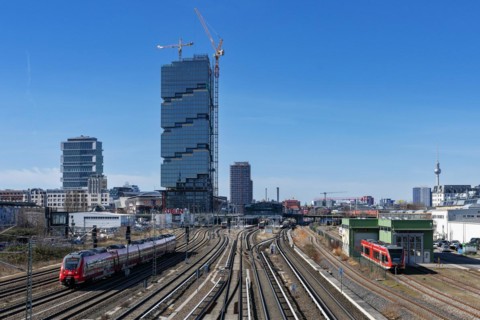 Infrastructure at Warschauer Strasse station, Friedrichshain, Berlin, Germany, Europe