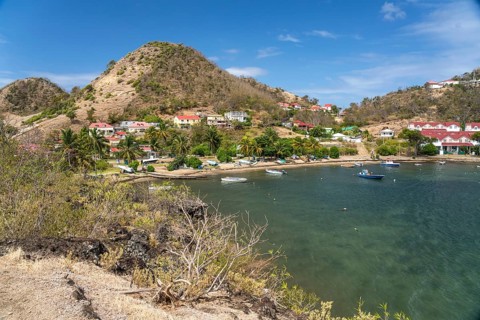 Marigot Bay and Beach, Terre-de-Haut Island, Les Saintes, Guadeloupe, Caribbean, France, North America
