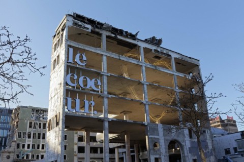 Office building gutted, demolition of the former Dresdner Bank on Koenigsallee, Le Coeur project, Duesseldorf, North Rhine-Westphalia, Germany, Europe
