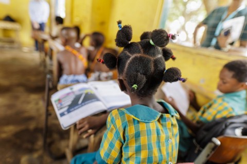 Theme: School children in Africa., Krokrobite, Ghana, Africa