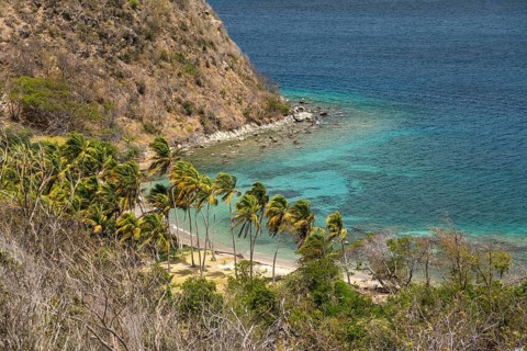 Pain de sucre Peninsula, Terre-de-Haut Island, Les Saintes, Guadeloupe, Caribbean, France, North America