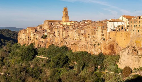 View of Pitigliano, Tuscany, Italy, Europe
