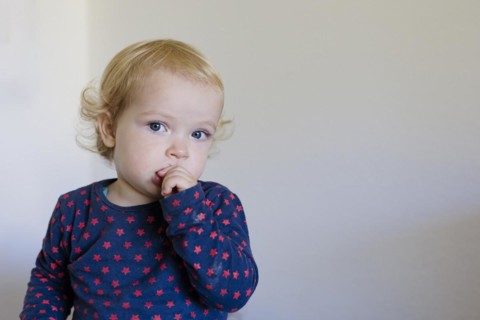 Bonn. Toddler is Thoughtful. Bonn, Germany, Europe