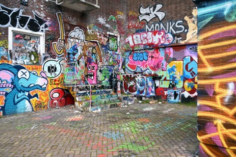 Graffiti at the Straat Museum, NDSM Plein, Amsterdam, Netherlands