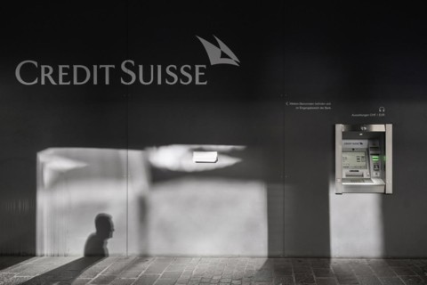 Bank Credit Suisse Writing ATM