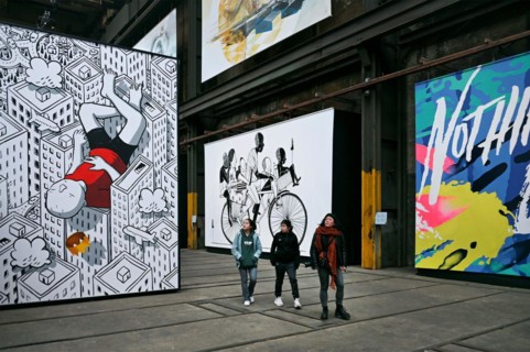 STRAAT, Museum for Street Art and Graffiti, NDSM Plein, Amsterdam, The Netherlands, Europe