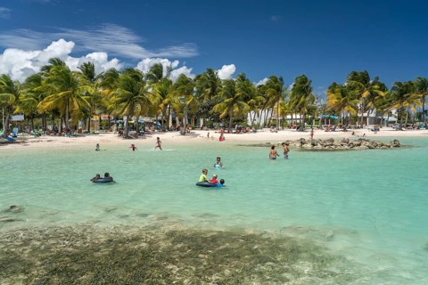 On the beach of Sainte-Anne, Guadeloupe, France, North America