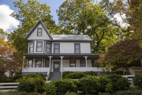 Beckley, West Virginia, Historic buildings are on display in the Coal Camp at the Beckley Exhibition Coal Mine. The mine superintendents house, constructed in 1906, was moved here from Skelton, West V...