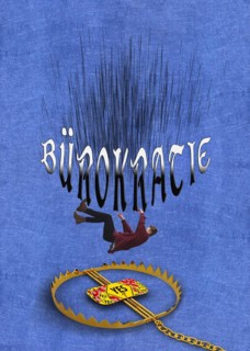 Symbolic image, trap bureaucracy, inefficient ponderous, approval procedures for investments expensive, complicated laws, digitalisation of administration, tangled paths, outdated procedures, dusty au...