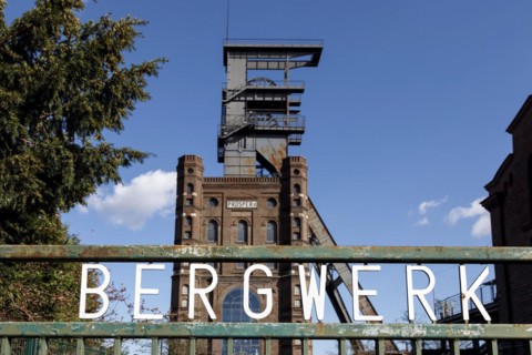 Malakoff tower above shaft 2 of Prosper Handel colliery, Bottrop, North Rhine-Westphalia, Germany, Europe