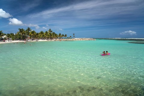 On the beach of Sainte-Anne, Guadeloupe, France, North America