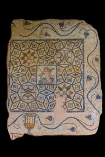 Mosaic fragment, Archaeological Museum in the former Order Hospital of the Knights of St John, 15th century, Old Town, Rhodes Town, Greece, Europe