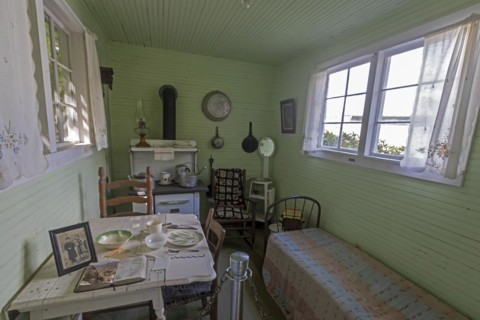Beckley, West Virginia, Historic buildings are on display in the Coal Camp at the Beckley Exhibition Coal Mine, including this one-room bachelors shanty, moved here from Helen, WV