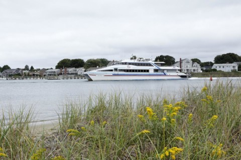 Ferryboat to Marthas Vineyard, Hyannis Port, Cape Cod, Atlantic Sea, Massachusetts, USA, North America