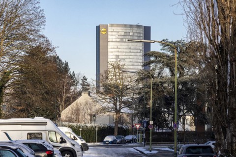 ARAG Corporate Headquarters, Winter, Duesseldorf, North Rhine-Westphalia, Germany, Europe