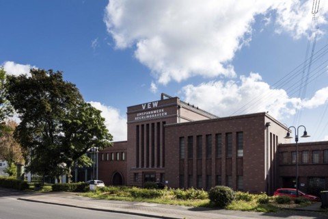 Recklinghausen transformer station, heritage-protected building, Route der Industriekultur and is both a transformer station and a museum, Museum Strom und Leben, Recklinghausen, North Rhine-Westphali...