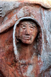 Marcello Cammi, sculptor and painter from Bordighera Italy, sculpted and painted along the Sasso river for most of his life