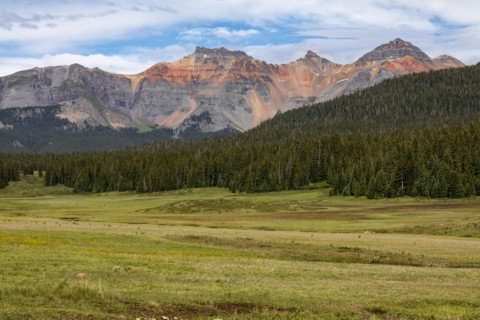 Ames, Colorado, Peaks in the San Juan Mountains range in southwest Colorados Uncompahgre National Forest
