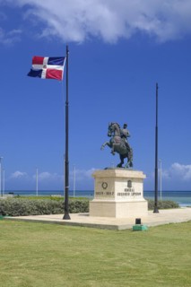 Barrage General Gregorio Luperon in Parque San Felipe, in Centro Historico, Old Town of Puerto Plata, Dominican Republic, Caribbean, Central America