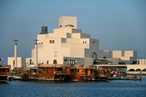 Museum of Islamic Art by the Archtics Ieoh Ming Pei and Jean-Michel Wilmotte, Doha, Qatar, Asia