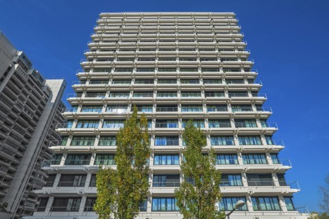 High-rise buildings in the former Olympic Village