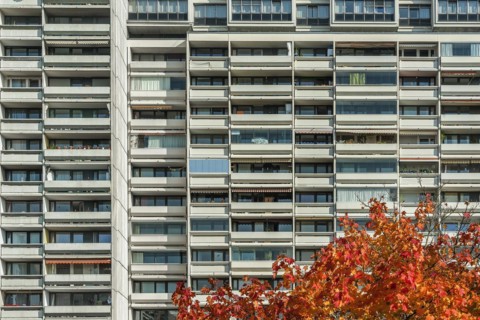 High-rise building in the former Olympic Village