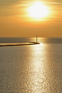 Sunset over the Wadden Sea