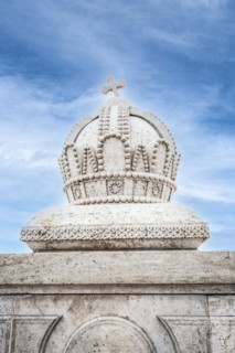 The Holy Crown of Hungary statue