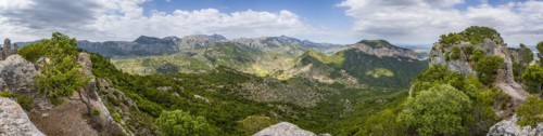 View over the mountains of Majorca