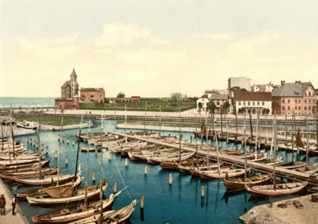 The harbour of Kolberg in Pomerania