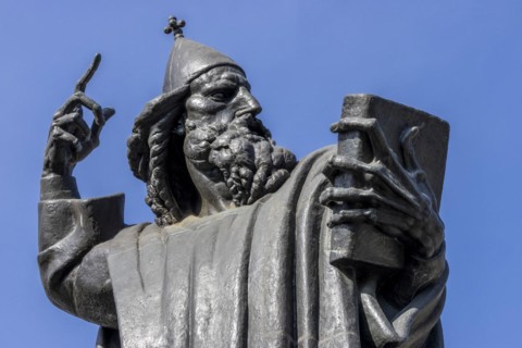 Monumental bronze statue of Gregory of Nin and sights of Split