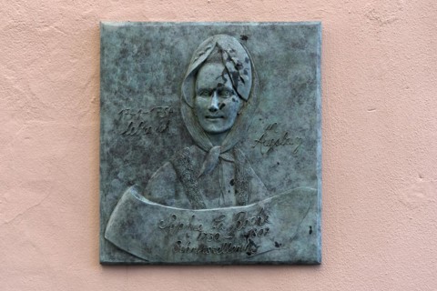 Memorial plaque to the writer Sophie La Roche