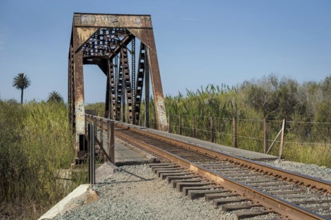 Old railway bridge at Ventura