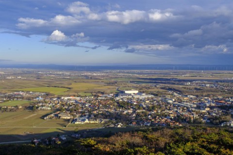 View over the Vienna Basin with Bad Voeslau