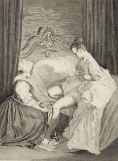 Woman at the toilet