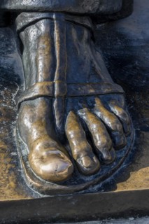 The huge foot of the bronze sculpture of Gregory of Nin and the shiny big toe that brings good luck when touched are the famous attractions of Split
