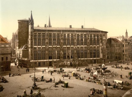 City Hall and Market Place of Aachen