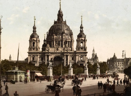 Cathedral and Palace Bridge in Berlin