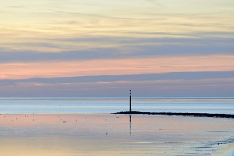 Sunset over the Wadden Sea