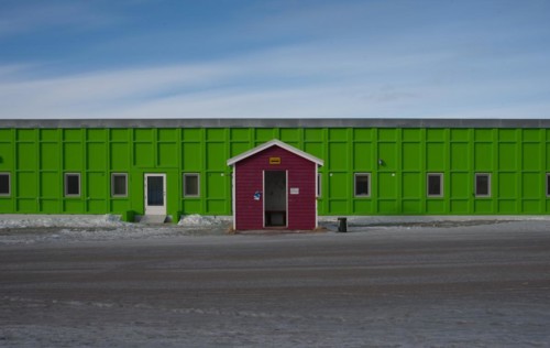 Bus stop and kindergarten in Kangerlussuaq
