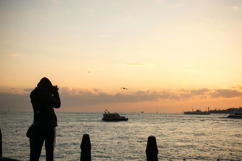 View from Maiden's Tower in evening