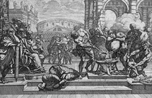 Nero watches the torture of Epickaris