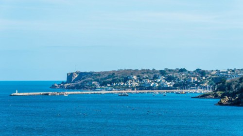 Brixham Harbour Lighthouse and Bradley Beach